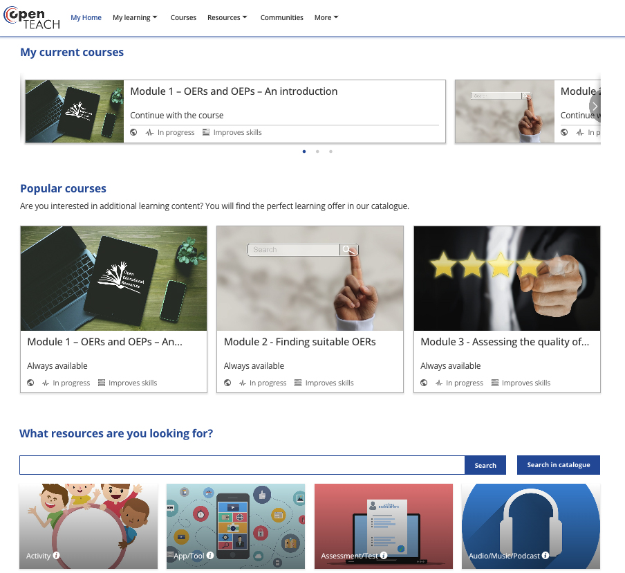 OpenTeachEU's tweet image. 🔔Check out what’s new in the Open Teach platform!
It’s all about Open Education Resources: new courses, an expanding OER library, a rating system, active communities.
If you haven’t registered yet, it’s time to do so. Have fun!
open-teach.eu
#OpenTeachProject #OER #OEP