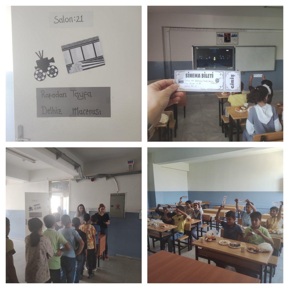 İmkânsız diye bir şey yoktur.Sinemaya gidemediysek sinemayı biz kurarız📽️
Yeterki iste,hayal et ve yap.Yıl boyunca hedeflenen Kitap okuma setlerini bitirmeyi başaran 5.siniflarimiza sinema keyfi hediyesi
📽️Okul sineması📽️
<a href="/Murat4Kucukali/">Murat Küçükali</a> <a href="/meb_dinogretimi/">MEB Din Öğretimi Genel Müdürlüğü</a> <a href="/bismilmem/">Bismil İlçe Milli Eğitim Müdürlüğü</a> <a href="/rafadantayfa/">Rafadan Tayfa</a>