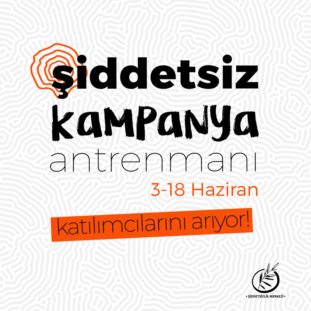 Sosyal ve politik değişim için gerçekleştireceğiniz kampanyaların daha etkili hale gelmesi için şiddetsiz kampanya planlamayı öğrenelebilir ve şiddetsizlik becerilerinizi artırabilirsiniz.
Tam da bu amaçla  Şiddetsiz Kampanya Antrenmanında buluşuyoruz!
siddetsizlikmerkezi.org/siddetsiz-kamp…