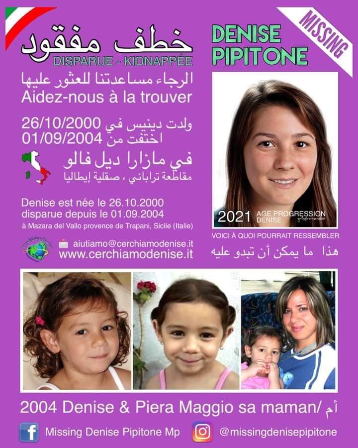 #missingdenisepipitone #sequestrata #sicily #italy #mazaradelvallo #europa #pieramaggio #puetropylizzi #kosovo #tunisy #turchia #romania #albania #algery #moldavia #messico #cuba #brasile #australia #canada #berlino #germany #svizzera #polonia #danimarca #norvegia #tailandia #USA