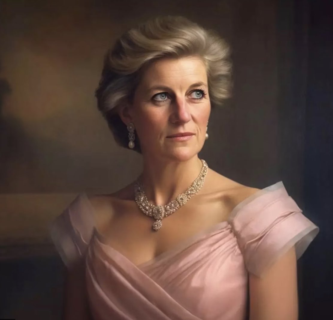 radiomuneraspm's tweet photo. Para muchos Diana de Gales será la reina siempre. Con Inteligencia artificial recrearon como se vería #ladidi si la hubieran coronado con el nuevo rey de Inglaterra Carlos III. https://t.co/l3sQt1trxe