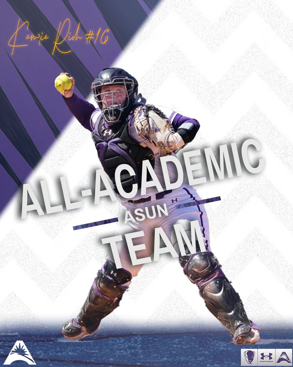 🚨 𝑷𝑶𝑺𝑻𝑺𝑬𝑨𝑺𝑶𝑵 𝑨𝑾𝑨𝑹𝑫𝑺 🚨

Let's hear it for our very own <a href="/Kamrie_Rich/">Kamrie Rich</a> on garnering ASUN All-Academic Team honors for her hard work in the classroom 📚

🔗: bit.ly/3pjc3O9

#IntoTheStorm ⛈️ | #HornsUp🤘