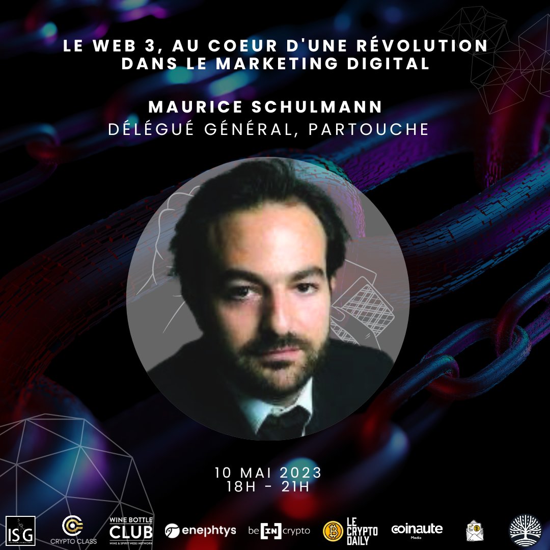 IsgCrypto's tweet image. Nous sommes ravis d'accueillir @_mschulmann  pour notre table ronde "Le Web3, nouvel enjeu marketing" lors de notre événement du 10 mai prochain ! 

Découvrez ses réflexions sur l'évolution du marketing dans l'écosystème crypto. Inscrivez-vous : vu.fr/UGTP🚀