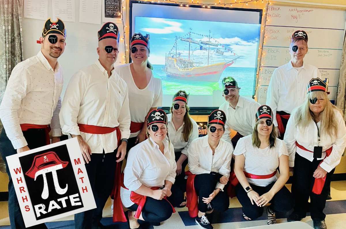 Love my "Pi"Rates!! #whmath #whpantherpride @MsCaruso221WH <a href="/DrCSJones/">Christopher Jones</a> <a href="/WHStuCo/">Whitman-Hanson StuCo</a> <a href="/WH_Super/">Jeff Szymaniak</a>