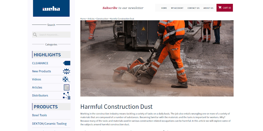 WehaUSA's tweet image. What construction tasks generate #harmfuldust on the construction site? wehausa.com/harmful-constr… #scarifying #milling #chiseling #grinding #cutting #drilling #chipping #cleanup