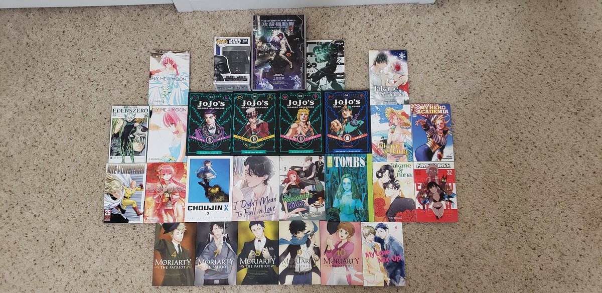 tylergarrison09's tweet photo. Here is a birthday weekend haul! Stay tuned for a big announcement later today!

#gemsofsacrifice #writer #author #anime #manga #berserk #demonslayer #chainsawman #tokyoghoul #naruto #bleach #onepiece #myheroacademia #attackontitan #dragonball #drstone #blackclover #jujutsukaisen https://t.co/uGKrv9GxJ7