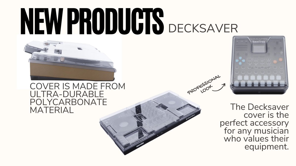 New Decksaver #covers are now available for pre-order! This new drop includes #protection for the hot new #ddj -FLX10, DJM-A9, Opus Quad, Rane Four as well as new synth, #keyboard and #producer covers!

#djaccessories #professionaldj #musicproducer #lightdesign #djevent