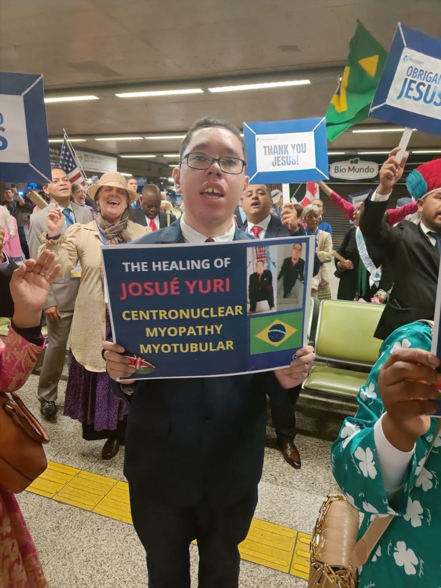 Even Josue Yuri Braga was in #BrazilGrandArrival to Recieve THE MEGA PROPETS OF THE LORD .He was totally crippled with Centronuclear myopathy myotubular that left him with very weak muscles.
~THE MEGA PROPHETS OF YAHWEH decreed healing from Kenya and GOD gave him new muscles.