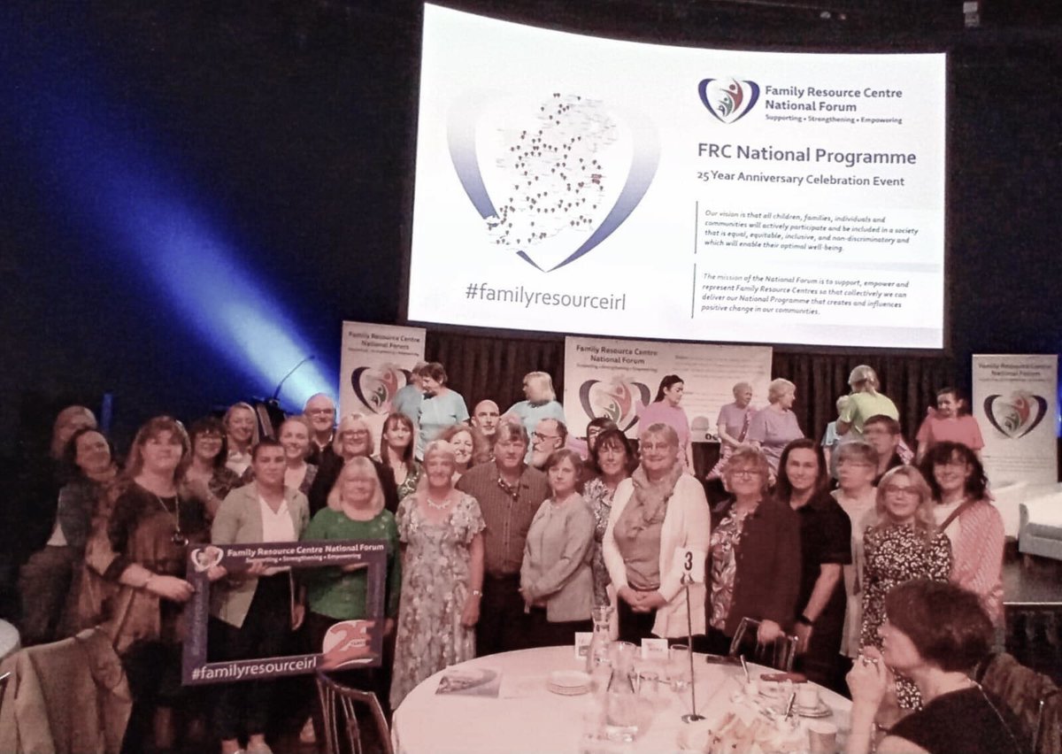 Wonderful Celebrations to mark 25 Years.  And great representation from our Western Region of FRC’s (Galway, Mayo, Roscommon) #familyresourceirl