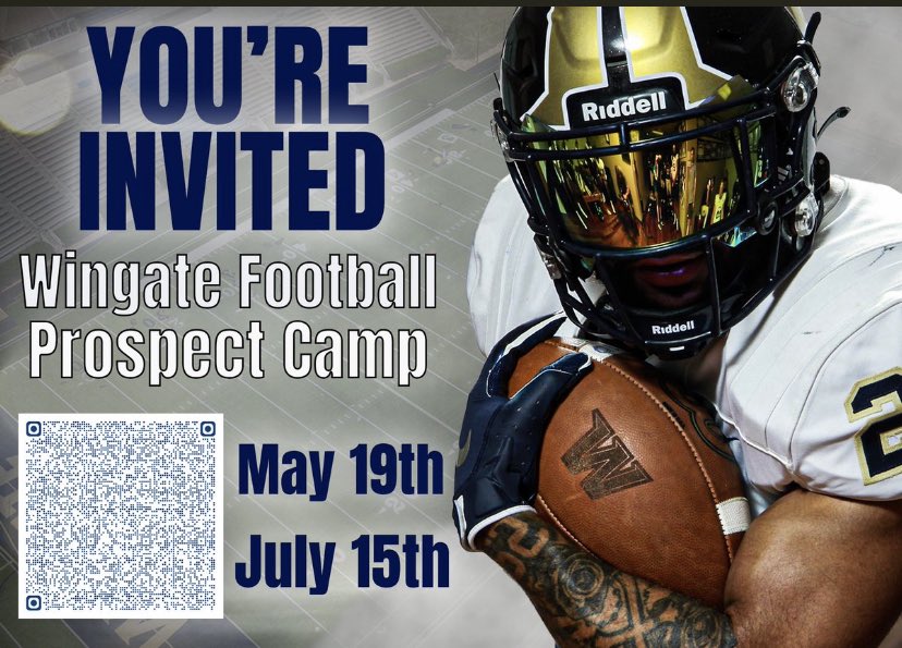Thank you <a href="/WingateFb/">Wingate Bulldogs Football</a> for the invite to there camp!!
<a href="/CoachMinucci/">CoachMinucci</a>