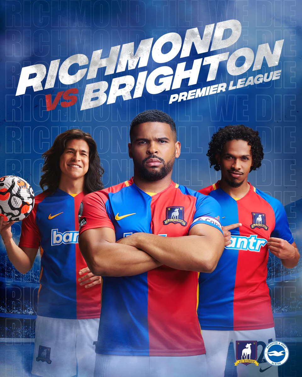 AFCRichmond's tweet image. Ready for you Brighton. And Hove. And Albion.
@OfficialBHAFC