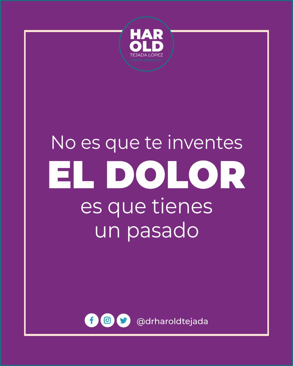 drharoldtejada's tweet photo. Recurrir al pasado nos permite entender el porqué de nuestro presente. 🤔⁣
Si el pasado aún duele, préstale atención.
⁣No buscamos anclarnos a él y remover el dolor que hubo entonces, sino ordenar las piezas que aún queden “sueltas” para que deje de doler hoy. https://t.co/VMsBAArFvT