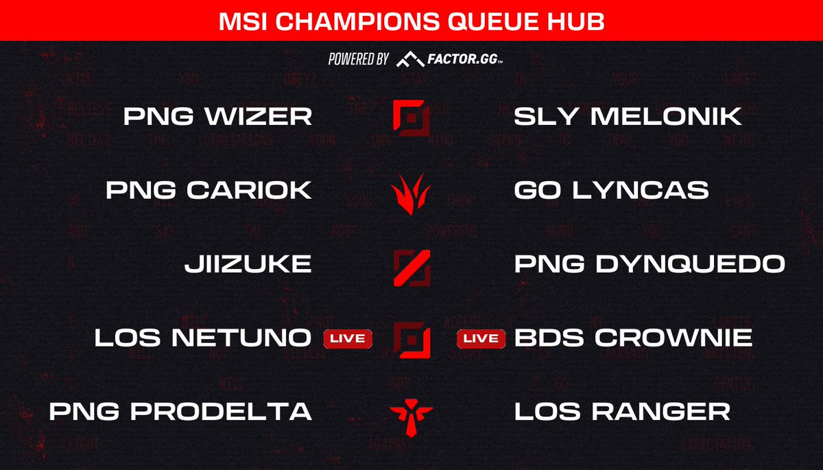 EMEA Champions Queue tweet media