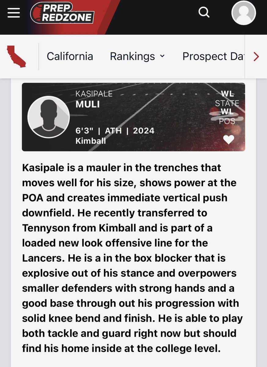 KasipaleMuli's tweet image. Thank you @PrepRedzone for the written up.🙏🏽💯 Hard work pays off!!
@CoachZachN_ 
@PangelinaJohn 
@BrandonHuffman 
@smsauers