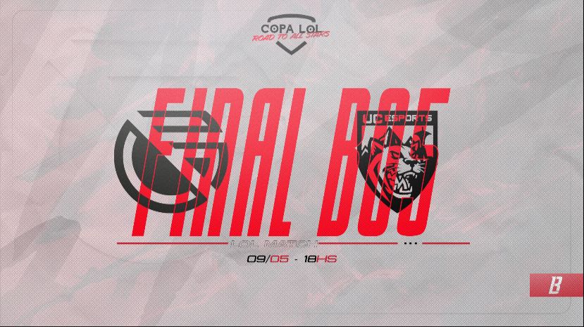 AHORA EN VIVO GRAN FINAL 

COPA LOL ROAD TO ALL STARS 

Vs UC ESPORTS 
BO5
twitch.tv/tdiviert.com