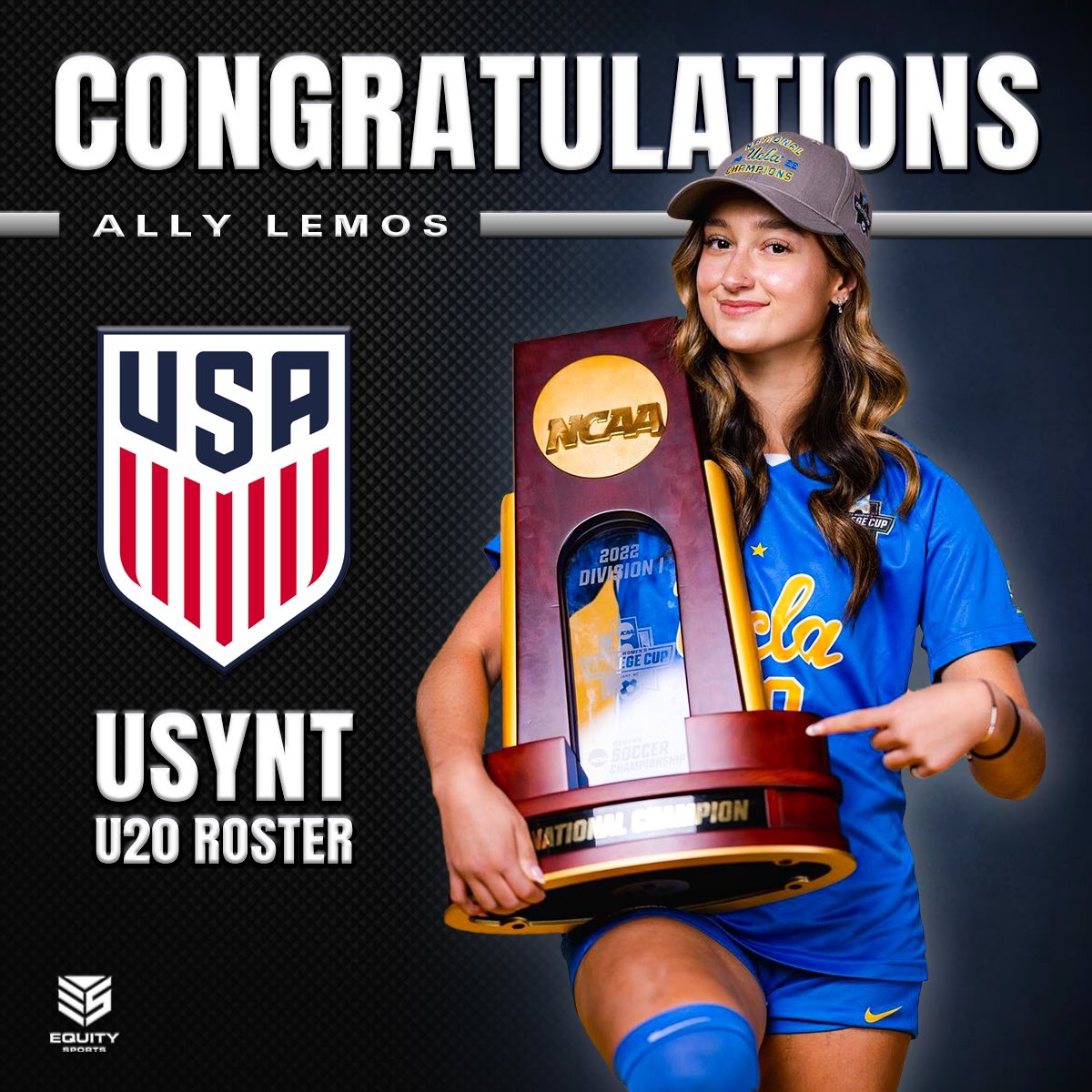 Equity Sports (@equitysports) on Twitter photo Congratulations to our National Champion <a href="/allyylemos/">ally lemos</a> on making the <a href="/usynt/">U.S. Soccer YNT</a> U20 roster! ππ₯ Congratulations to our National Champion <a href="/allyylemos/">ally lemos</a> on making the <a href="/usynt/">U.S. Soccer YNT</a> U20 roster! ππ₯