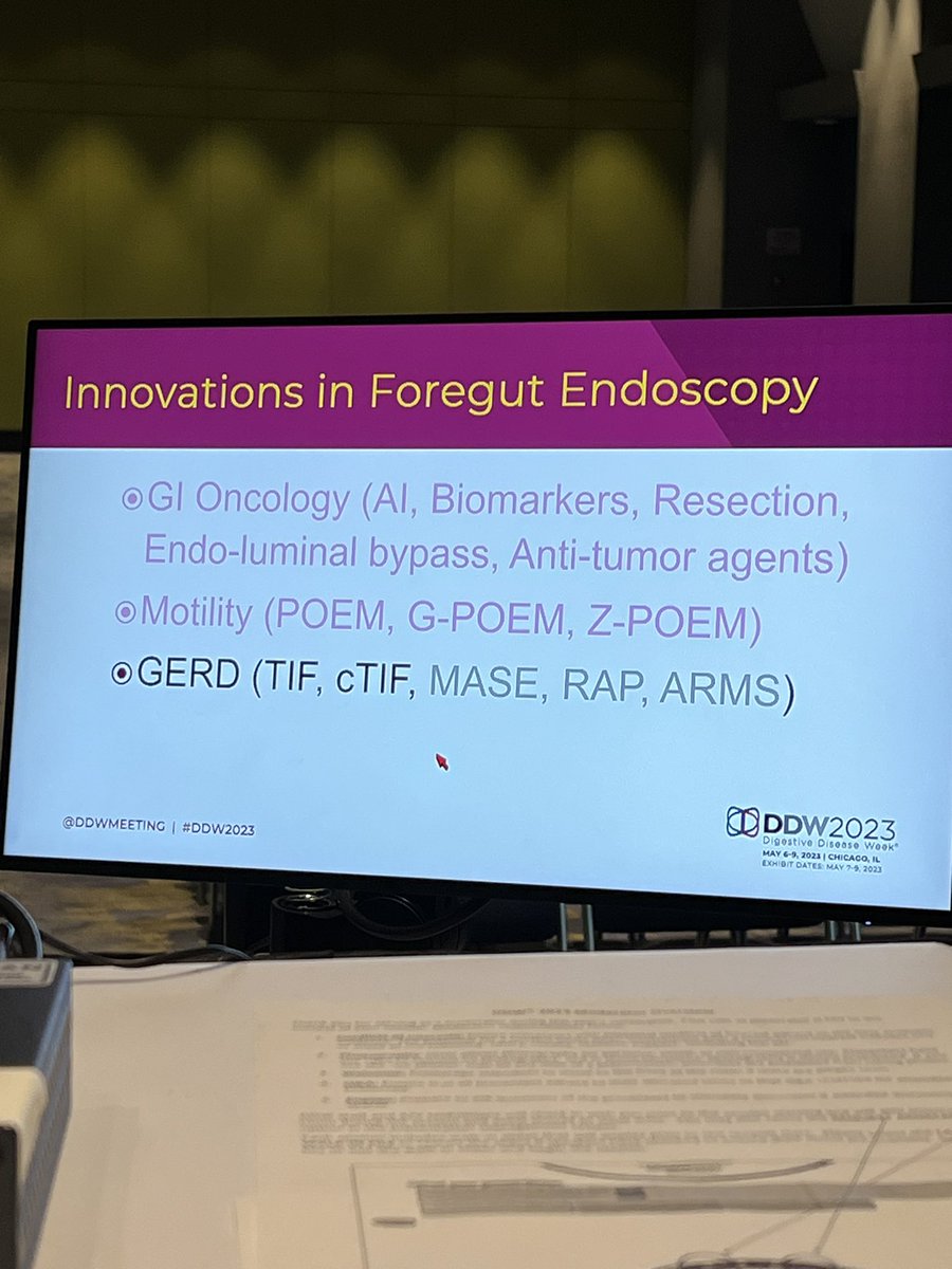 MN_GIMD's tweet photo. Closing @DDWMeeting #DDW2023 with a #SOAL by the one & only #KennethChang speaking on Innovations in Foregut Endoscopy @asge
Excellent speakers & abstracts today including @BahaFawwaz & @DushDahiya ! https://t.co/NyuooiMdYP