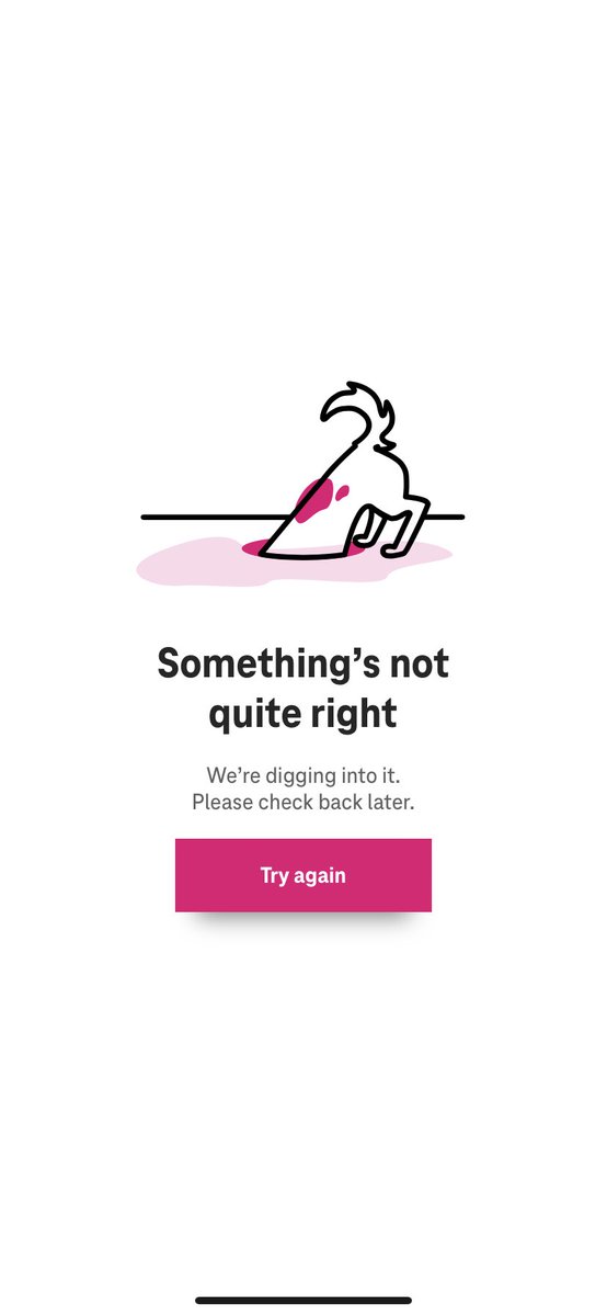 meyers206's tweet photo. @TMobileHelp Why does your app never work? https://t.co/q1qXoAsUyN