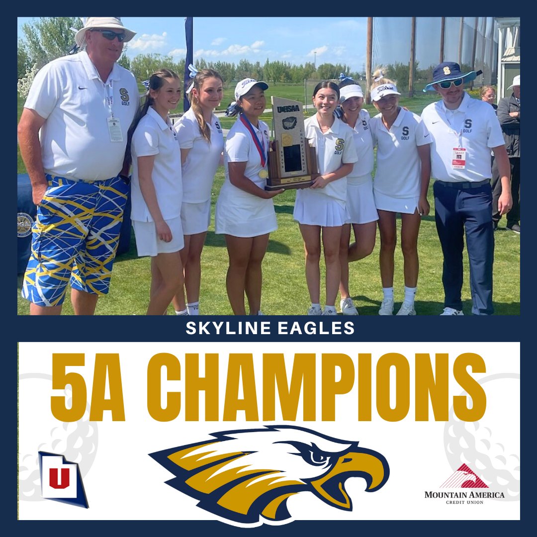 Congratulations to Skyline High, which has won its first 5A girls golf championship in school history! ⛳
