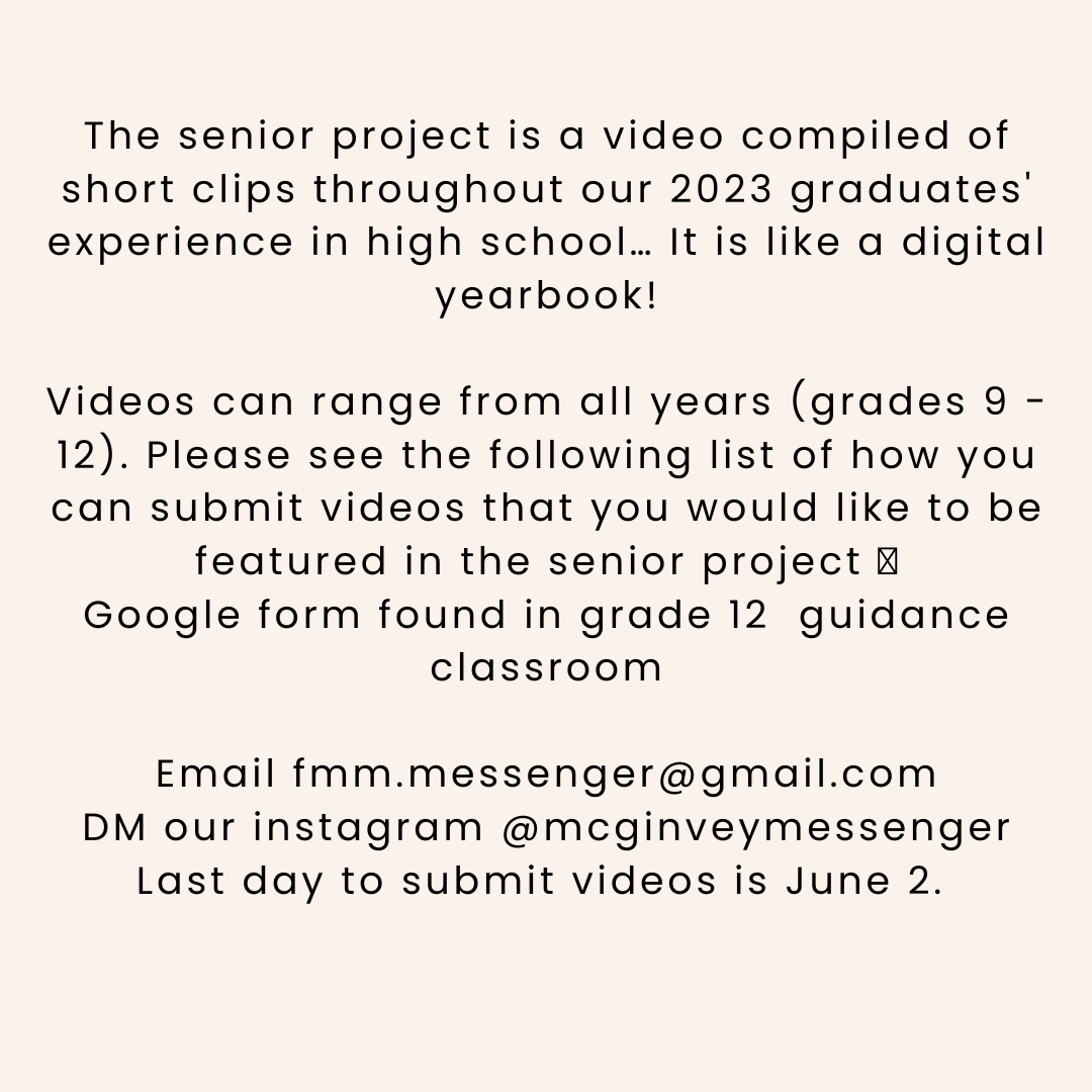 Hey Seniors, start sending in your favourite digital memories to be featured on this year's senior project!
<a href="/FMMtweets/">FMM-IB World School</a>