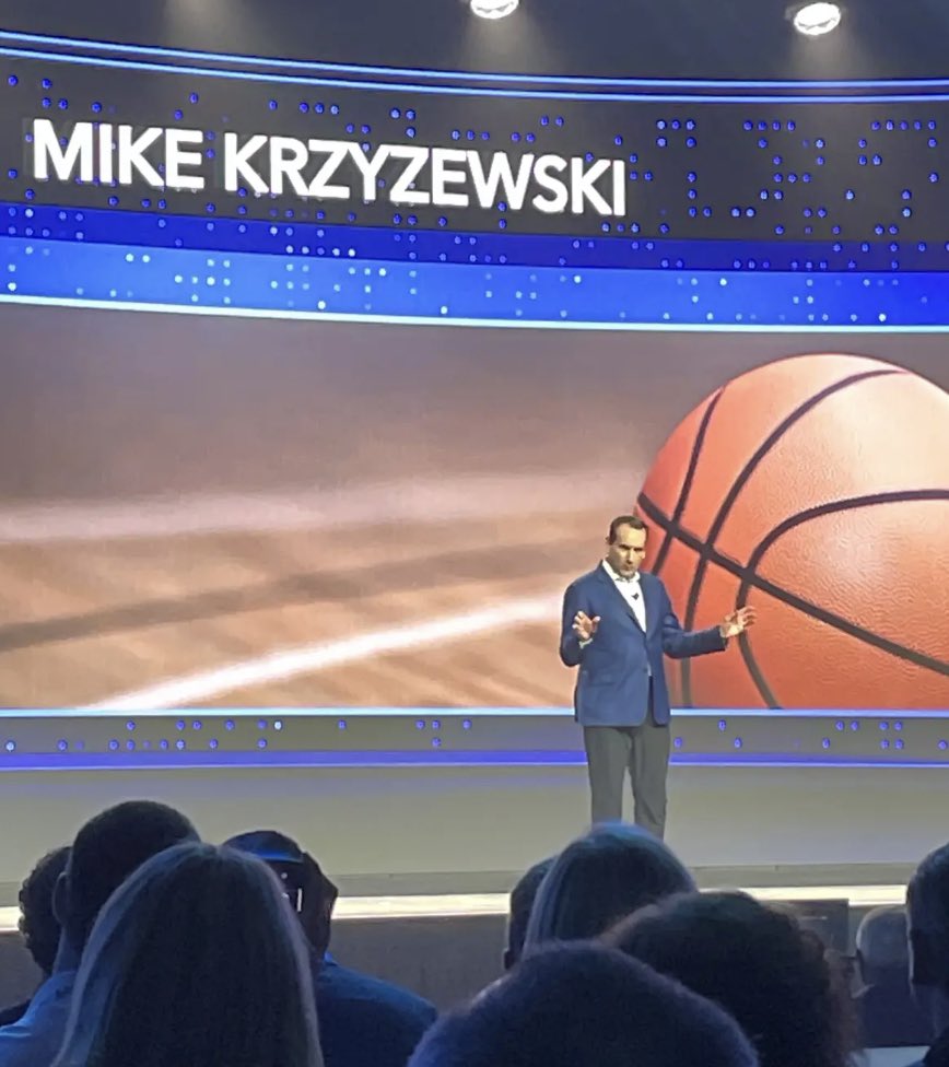 “Accountability is NOT alive and well these days” - Coach K at #SASinnovate (then follows with how he had to make Kobe Bryant accountable for taking bad shots in the Olympics!)