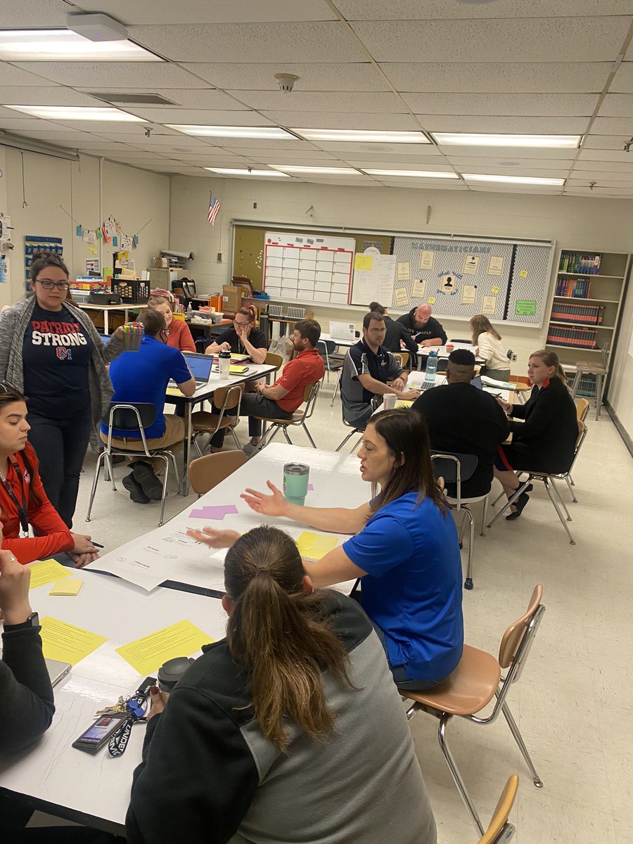 During teacher appreciation week, some of our amazing math teachers collaborating on culturally responsive lesson ideas <a href="/OldMillHSAACPS/">OldMillHS-AACPS</a>