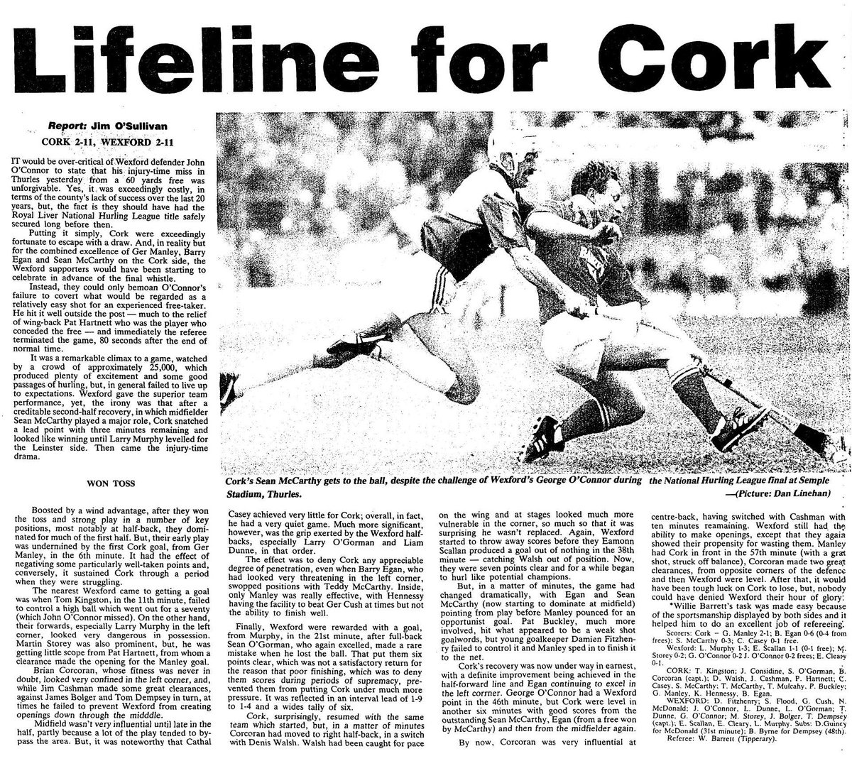 Cork Hurling History 🔴⚪️ on Twitter "On this day in 1993 the National