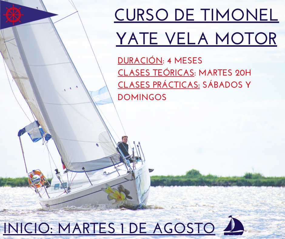 YCRoficial's tweet photo. CURSO DE TIMONEL YATE VELA MOTOR: ABIERTA LA INSCRIPCIÓN https://t.co/VtRcgkaWvJ https://t.co/23y0YgAbTm
