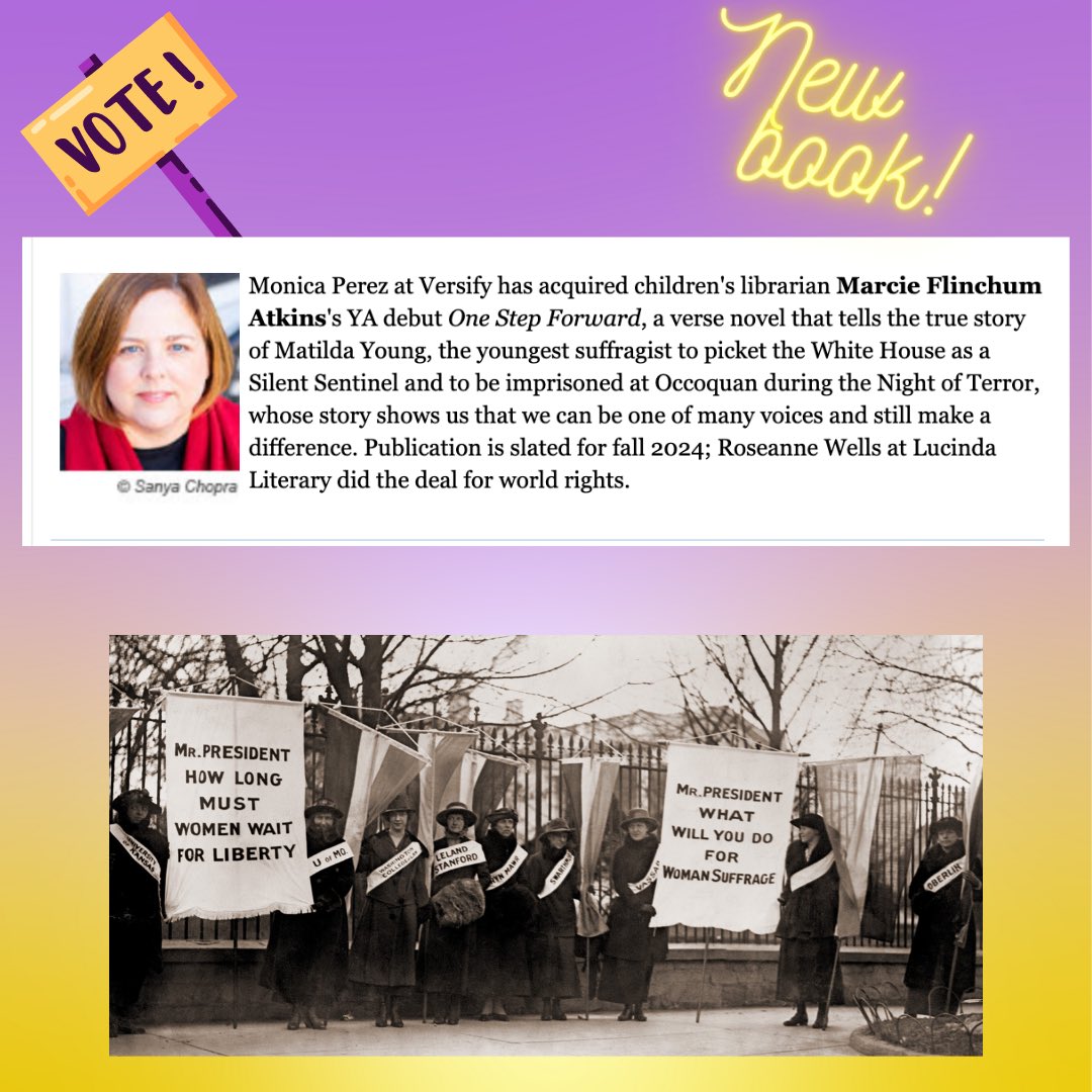 Very excited to finally announce my debut YA verse novel! I’m excited to be working with @mperezpublish at @versifybooks With many, many thanks to @RivetingRosie who believed in this book in its infancy. #VAhistory #DChistory #womansuffrage
