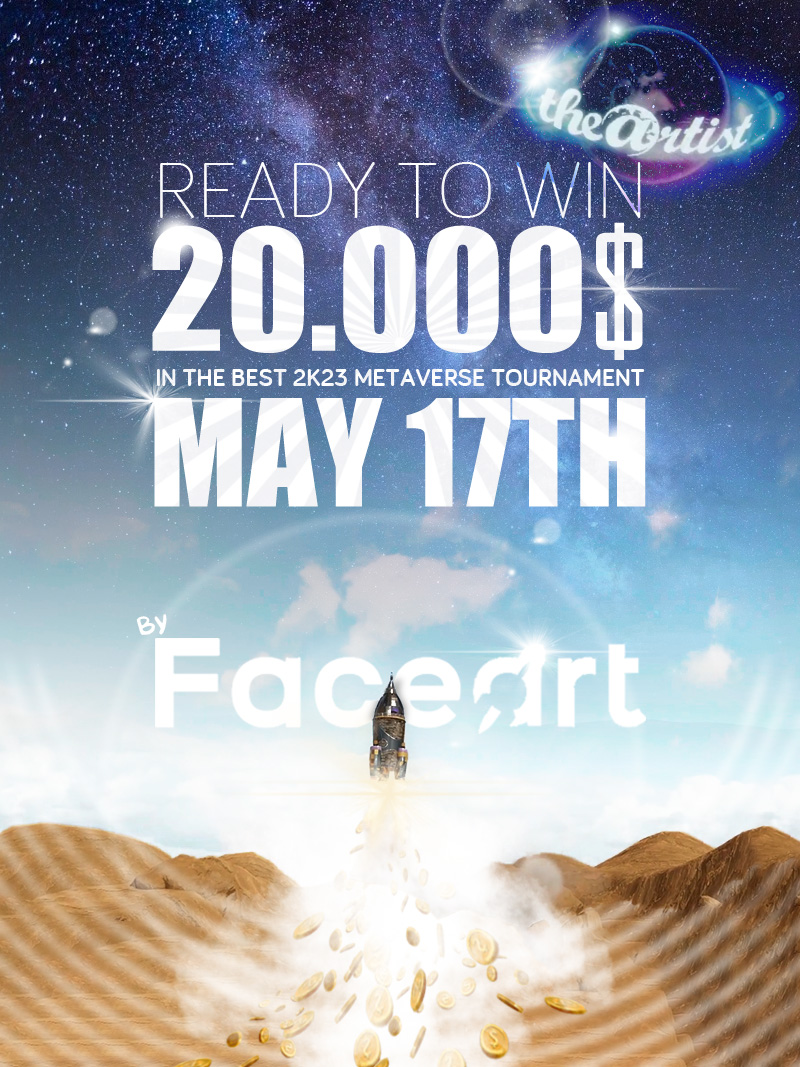 Ready for the best #metaverse event of 2023 ?
It's a #tournament organized by @FaceartNFToff 
🎁20.000$ to win
📆 Save the date : May 17th
📡Stay tuned on Discord : discord.gg/7pHeyKmu

#Giveaway #NFTGame #NFTProject #metaversenews #NFTCommunity #faceartmetaverse
