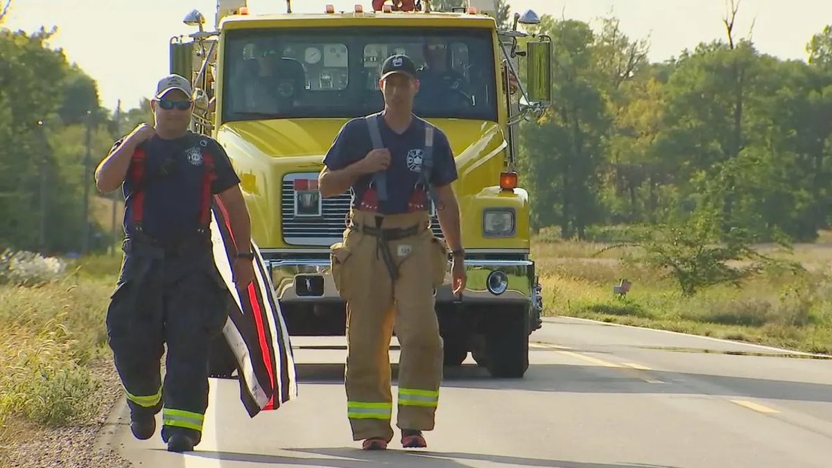 Can YOU walk for 200 miles? Doug Foote can! He's a firefighter for <a href="/ExcelsiorFire/">EXFD</a> who walked across the state of Minnesota to raise awareness of MnFIRE. @MNFireInit works with firefighters who are struggling with mental health, cardiac issues, cancer, and more.