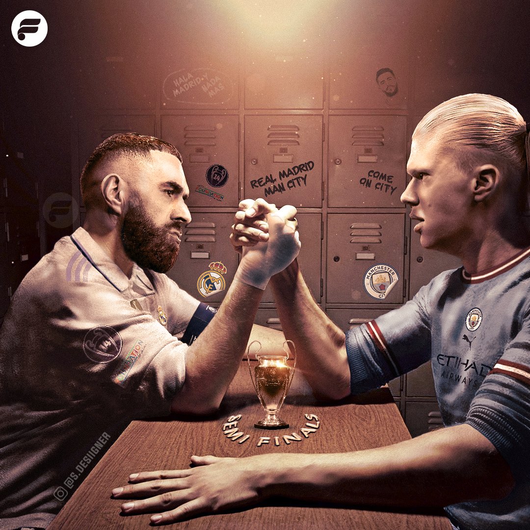 Are you ready for the battle of the Champions League 🔥⚽️ ? Im back 🙋🏻 Rate my new manipulation /10 ? #SemiFinals #rmamci #real #realmadrid #realmadridfans #manchestercity #mancity #manchester #football #ucl #championsleague #madrid #benzema #haaland