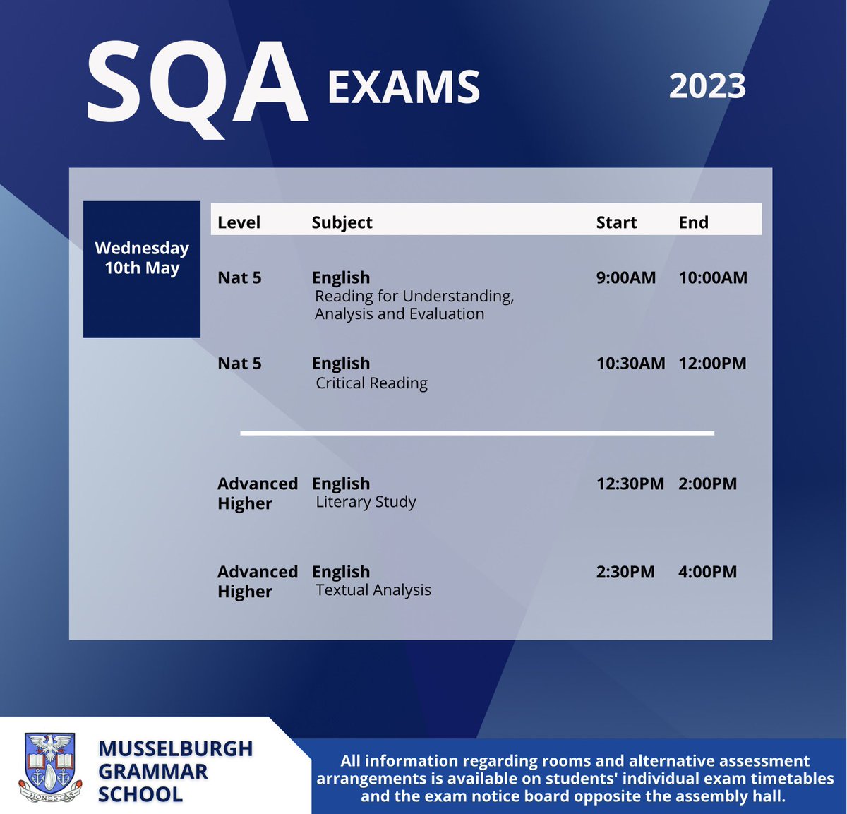 Musselburgh Grammar School tweet media