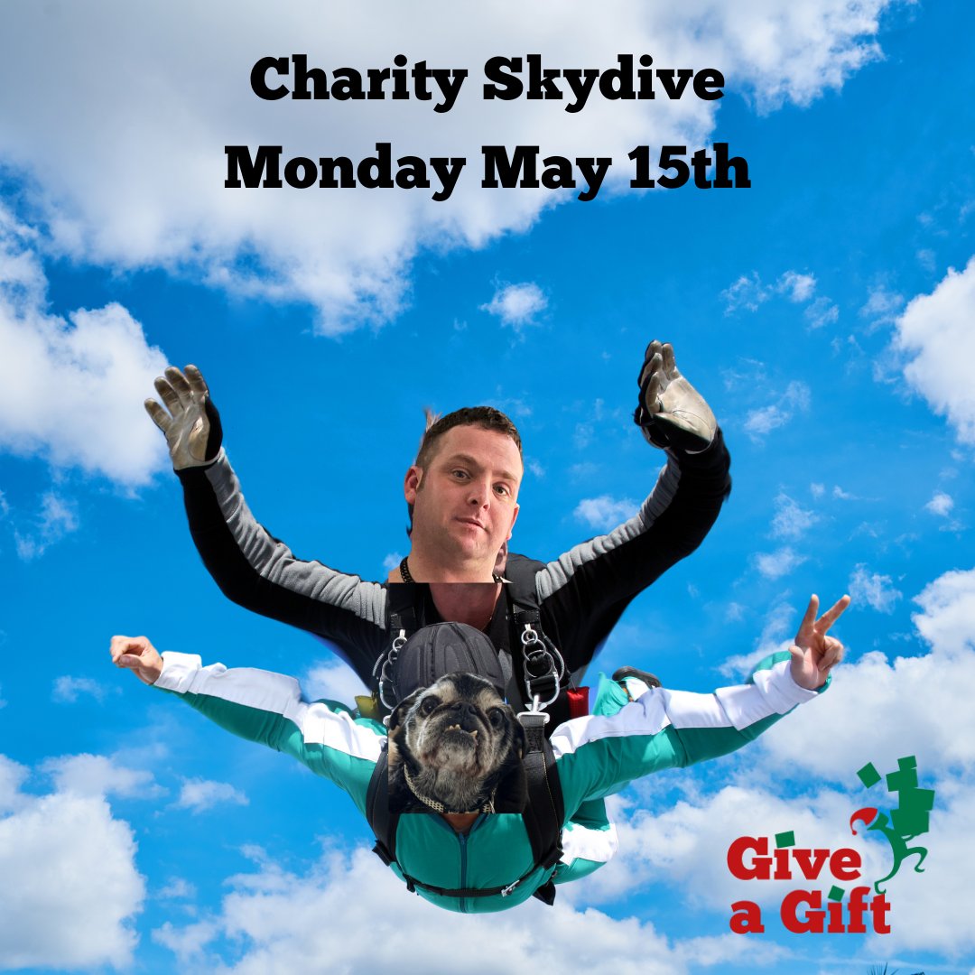 Next Monday <a href="/paulvoicefm/">paul brough</a> is jumping out of a plane to raise some funds for <a href="/giveagiftsoton/">Give A Gift Southampton</a> All funds donated will go to buying gifts for kids and our new incentive to be able to take live music into the wards.
Please give generously, you can donate here > gofund.me/3391b8f1