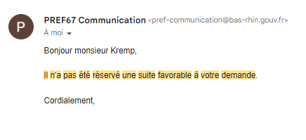 GuillaumeKrempp's tweet image. Une source me confirme ce que nous pressentions à @Rue89Strasbourg 

La préfecture ne nous envoie plus ses communiqués depuis près d'un an et ne répond à aucune de nos sollicitations depuis plus longtemps

Parce que la préfète est en désaccord total avec notre ligne éditoriale...