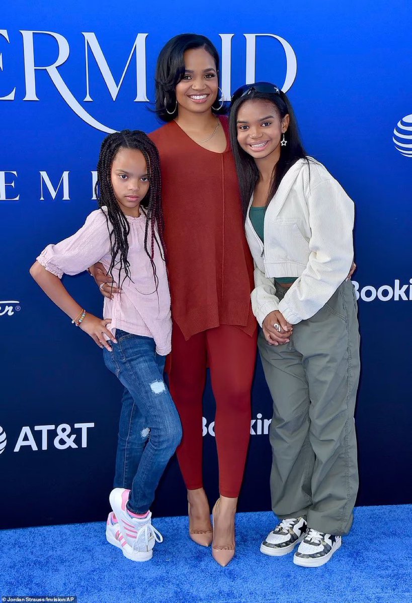 Kyla Pratt looks beautiful. She's going to a movie premiere with her kids.  Nothing wrong with what she got on. Your expectections for people just  suck. Don't come for her!, image size:819x1200