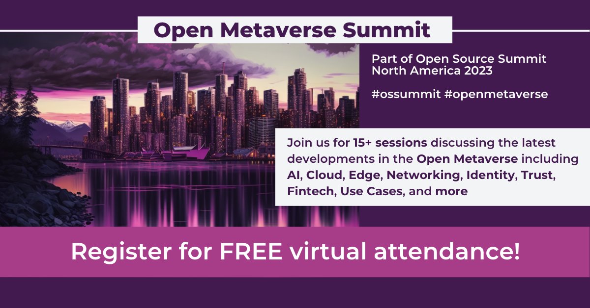 TheOpenMV's tweet image. Don&apos;t miss your opportunity to join us virtually for FREE at this week&apos;s Open #Metaverse Summit, part of @linuxfoundation&apos;s #ossummit, with over 15 sessions!

Check out the full schedule + register for free: hubs.ly/Q01Pbqhk0
