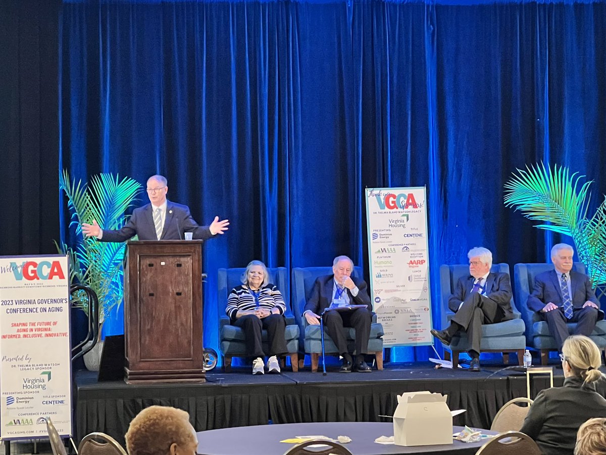 Congratulations to <a href="/SenMMason/">Monty Mason</a> and <a href="/BobBlancato/">Bob Blancato</a> on their awards from the Virginia Governor’s Council on Aging! They have invested so much of their time and energy into seeing more services and programs for older adults. #VGCAging <a href="/martinaj_RVA/">Martina James</a> <a href="/theUSAging/">USAging</a> <a href="/nutritionaging/">NANASP</a>