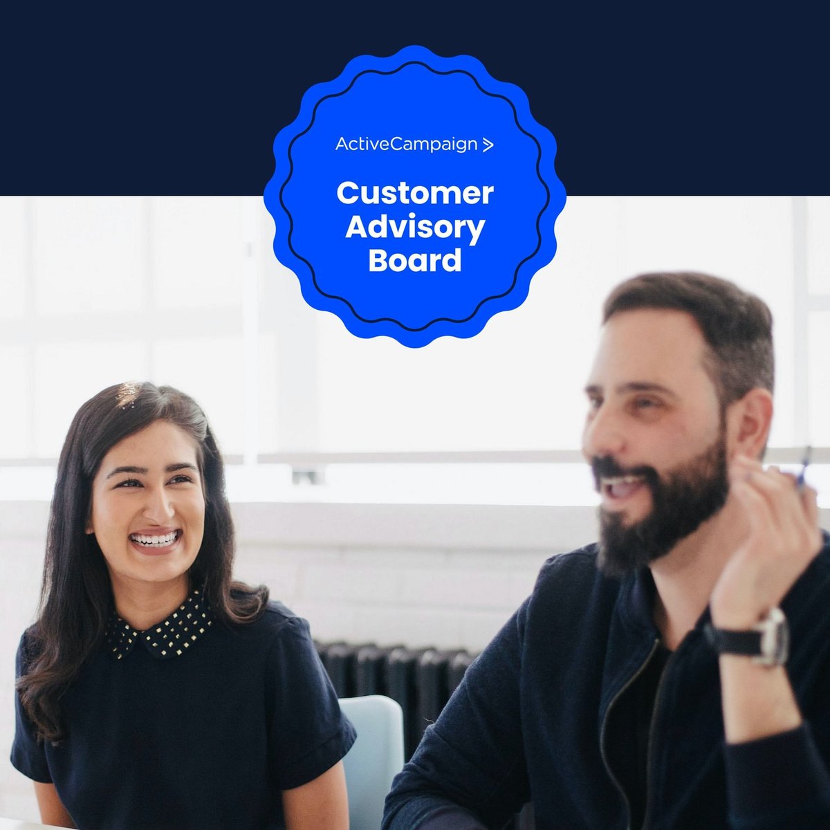 ActiveCampaign's tweet photo. We are excited to announce the launch of our very first Customer Advisory Board! 💙  

For the full list of our selected members, click here: https://t.co/1T8vm2EHRv

#accab https://t.co/RLYBOjdr24