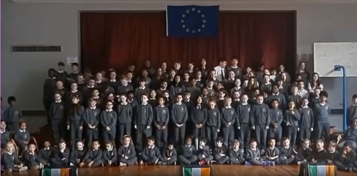 EU 50 School Performance For the last number of weeks, every single class in our school has been working extremely hard with our wonderful music teacher Ms. Ryan on the song 'Ode to Joy' for the EU50 project. Here is our performance! #OurAnthemEU50 scoilchaitrionabaggotstreet.ie/eu-50-school-p…