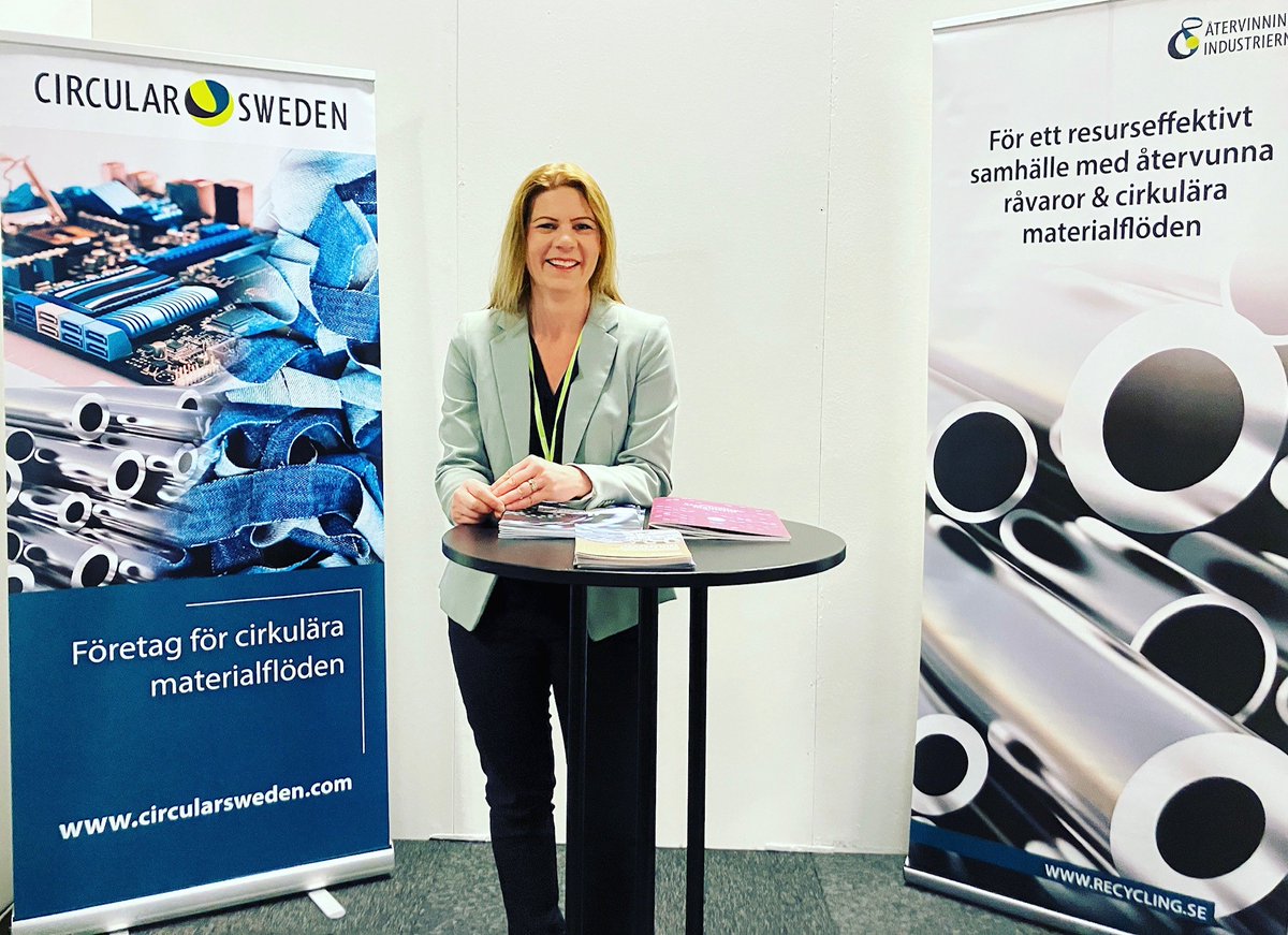 Nu är Nordic Sustainability Expo igång och dagen har varit full av cirkulära samarbetsmöjligheter. Missa inte Återvinningsindustriernas tid på den cirkulära scenen imorgon kl 09.00. Då blir det fokus på cirkulära EU-frågor och kritiska metaller. nordicsustainabilityexpo.se