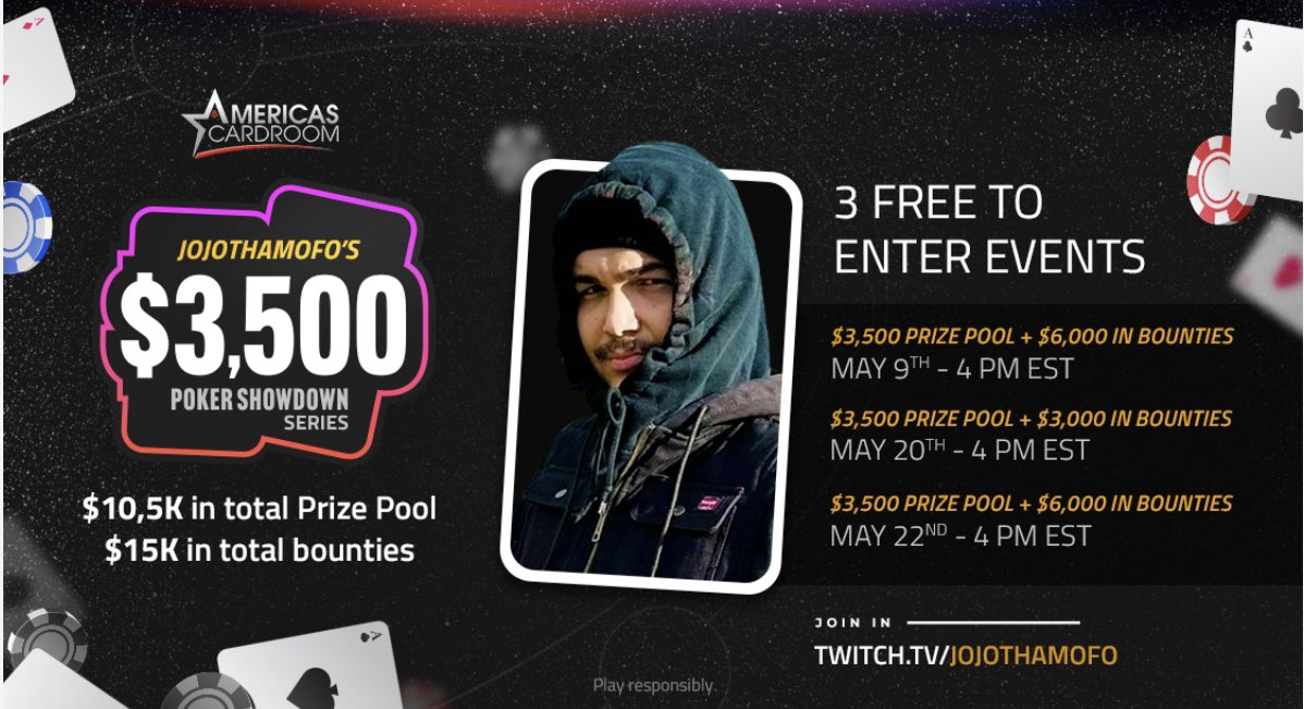 Jojo On Twitter My Freeroll Poker Tournament Sponsored By ACR Poker Jojo on twitter my freeroll poker tournament sponsored by acr poker