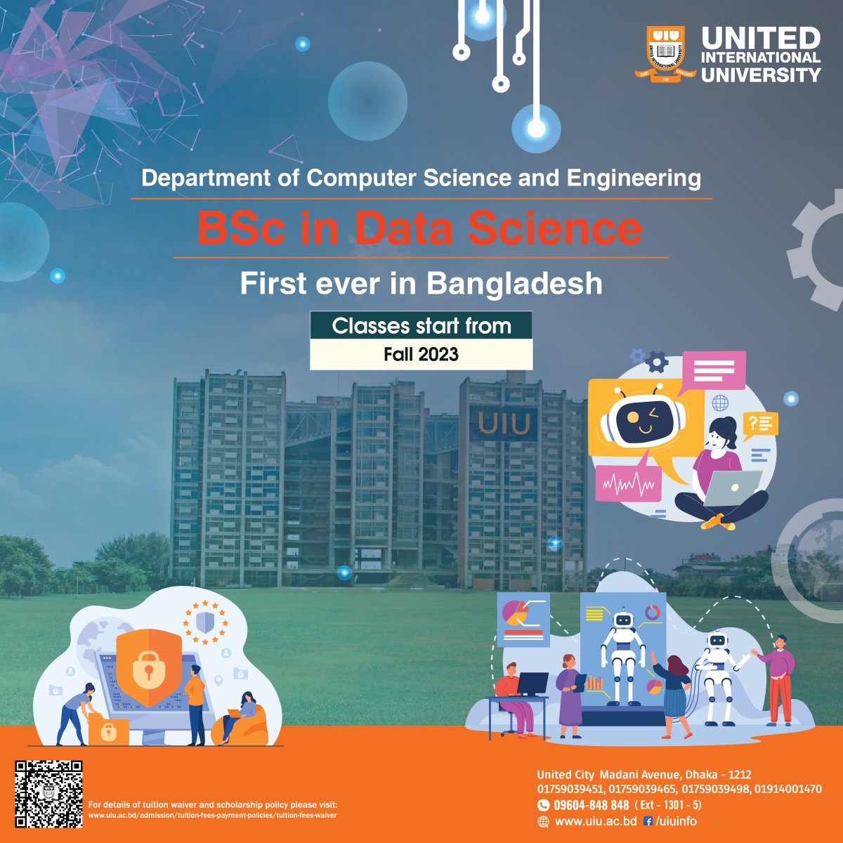 sshatabda's tweet image. First #DataScience Program in Bangladesh at the Undergraduate level. #ComputerSciece #UIU