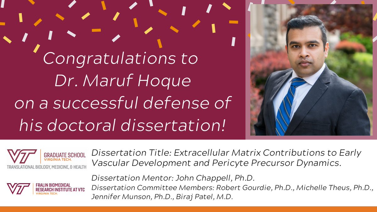 Please join us in congratulating Dr. Hoque! 🎉