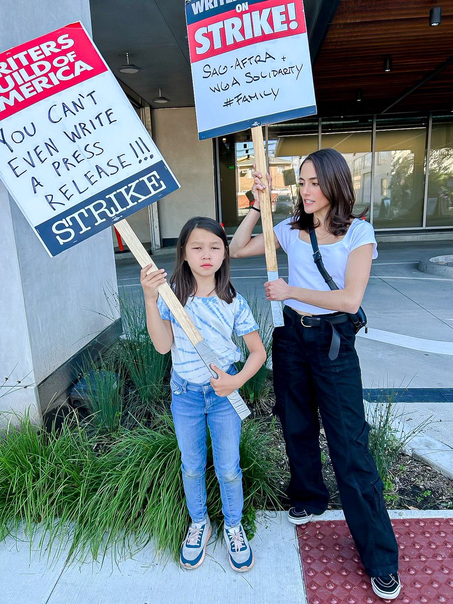 Just a couple of pre-WGA members joining the fight for a sustainable future