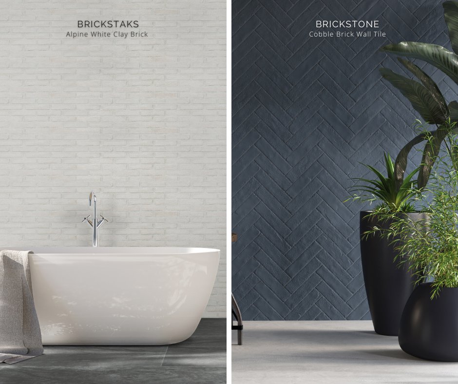 msisurfaces's tweet photo. Get the exposed brick look with ease using Brickstone Porcelain Bricks and BrickStaks Handmade Clay Bricks from MSI! https://t.co/RGLNin1Jma #brickstone #brickstaks https://t.co/dN6Y0S6Xw4