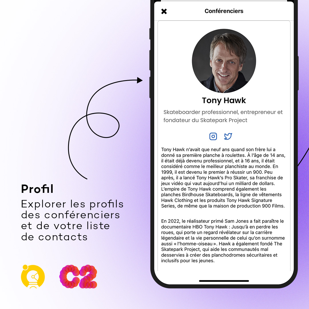 Découvrez en primeur les nouvelles fonctionnalités de l'app mobile de Fanslab! 👀👇  Toutes ces fonctionnalités seront disponibles sur l'app mobile de C2 Montréal ce printemps. 

Nous avons hâte de vous y voir les 24, 25 et 26 mai prochains! ☀️