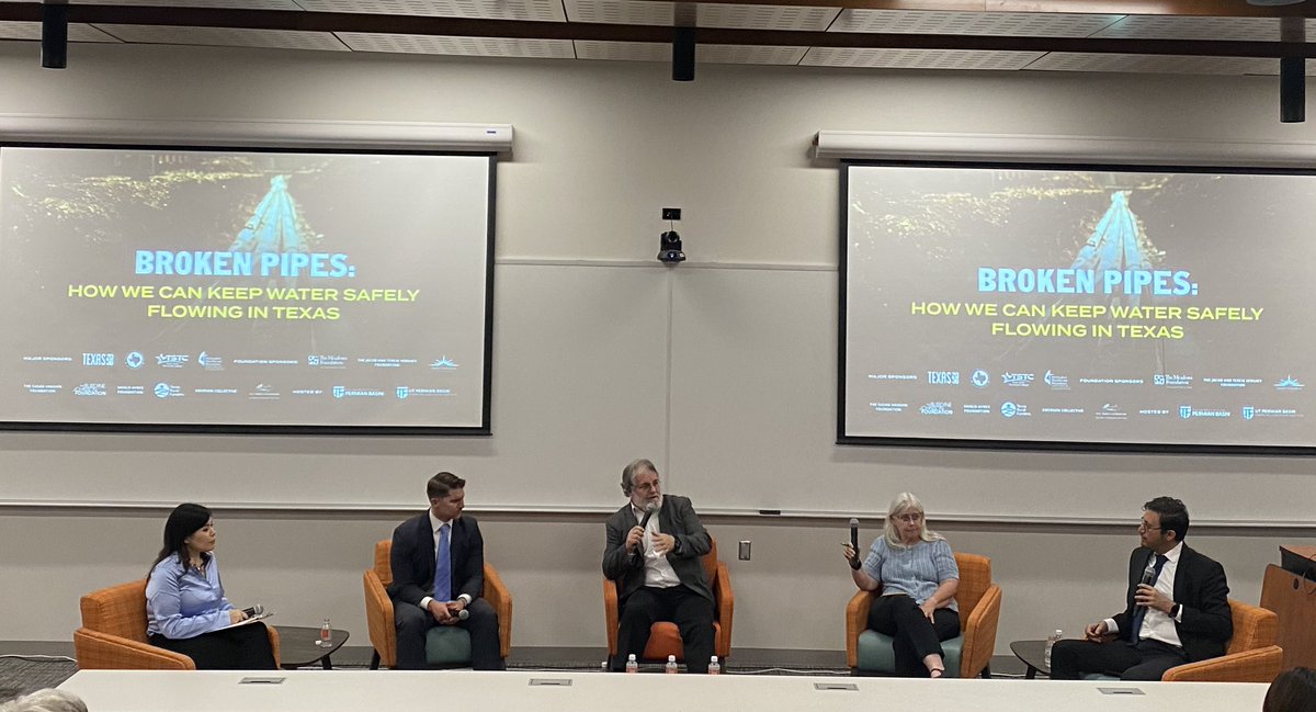 Proud of the @WaterInEnergy  @shepperdleaders and @utpb for hosting the @TexasTribune today for an important conversation about water infrastructure in Texas. #ttevents