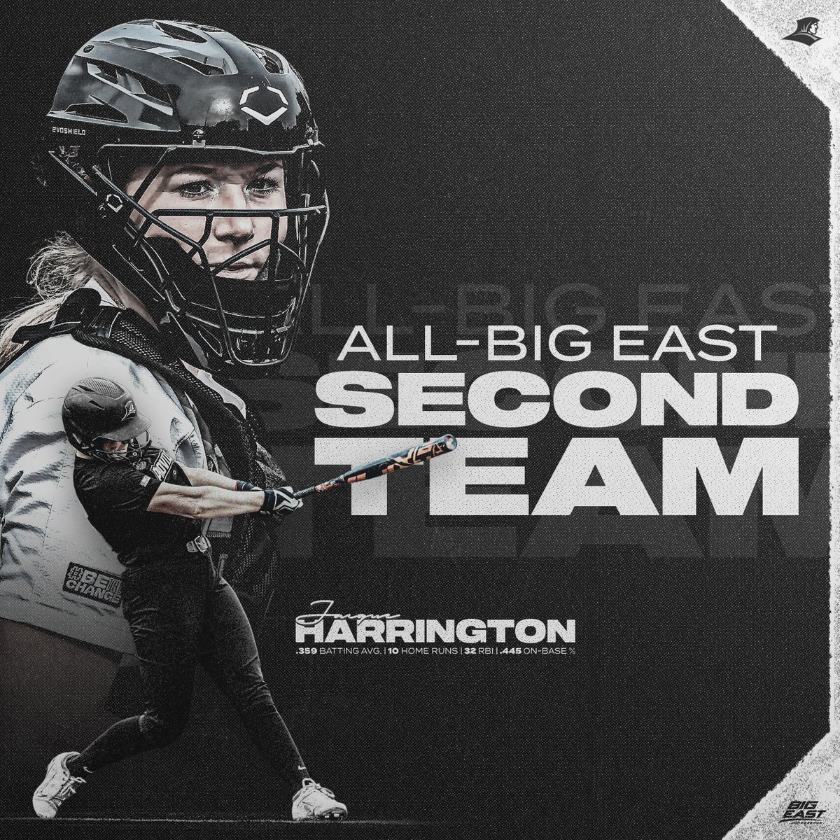 Congratulations to Jacque Harrington for receiving All-BIG EAST Second Team honors! 👏🤩🥎