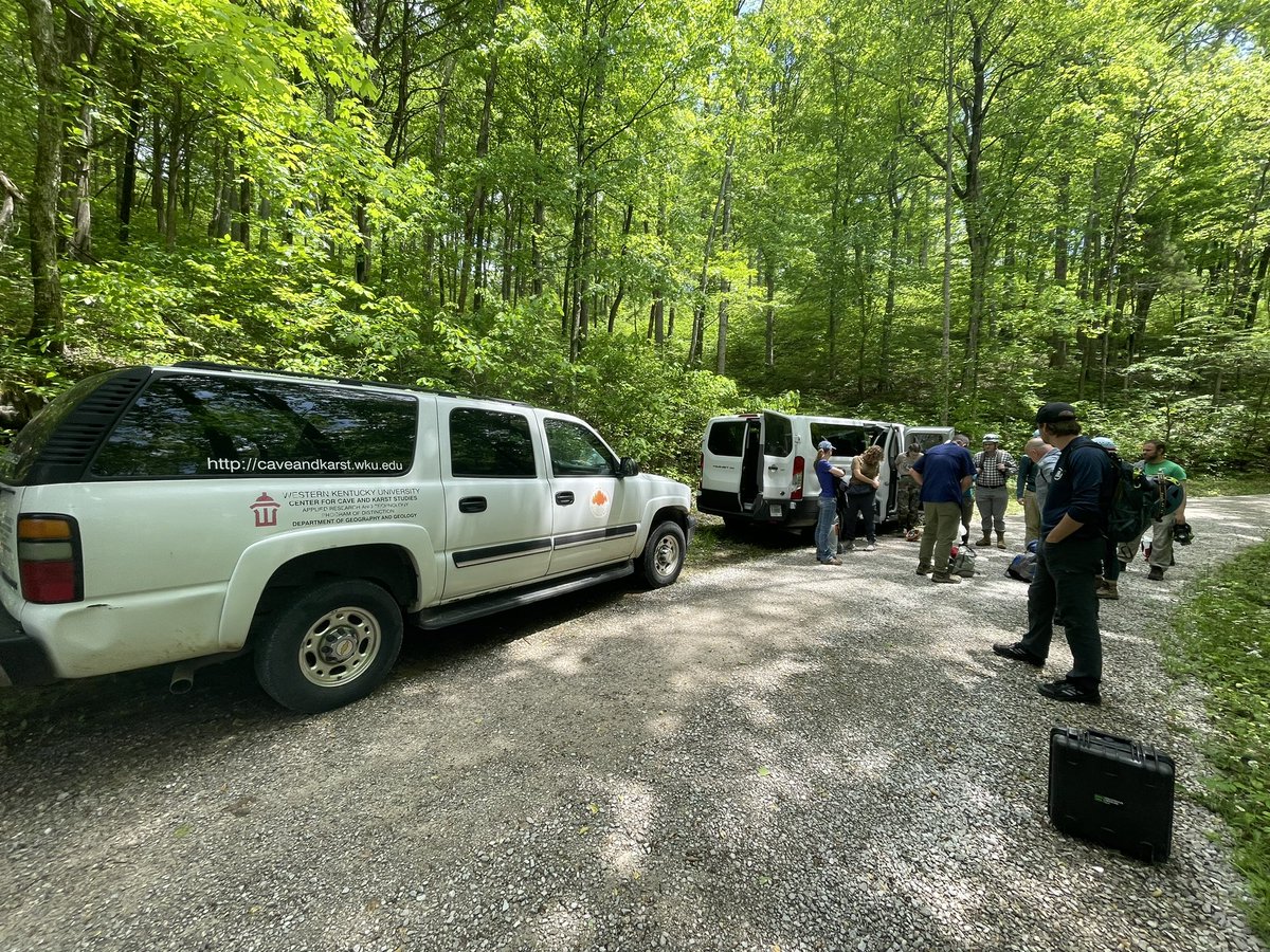 We are headed in a local cave to do a dye trace and learn field techniques!